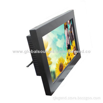 12.1-inch 16:9 Metal IR Touch Monitor with High Brightness and Dual-point Infrared Touchscreen